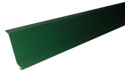Планка торцевая Шинглас, зеленая, 100х25х130х15 мм